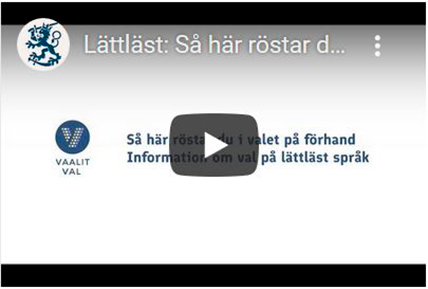 Så här röstar du i valet på förhand -video på Youtube.