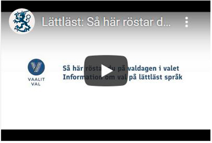 Så här röstar du på valdagen i valet-video på Youtube.