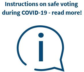 Instructions on safe voting during COVID-19 - read more!