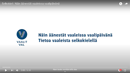 Video selkokielellä: Näin äänestät vaaleissa vaalipäivänä